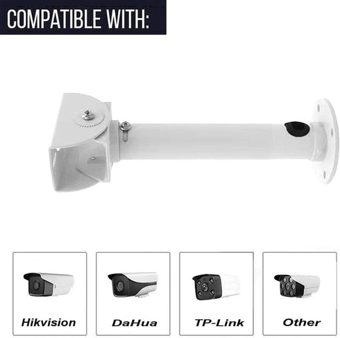 Surveillance Security Camera Mount Bracket, Adjustable Universal Wall Mount for CCTV Security Cameras/IP Cameras/Dome