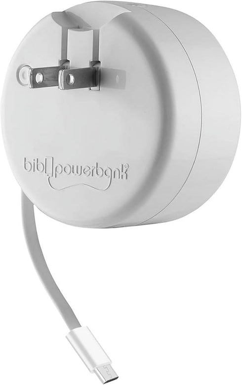 Retractable USB-C Cable, Portable Wall Charger & Fast Charge Power Bank - All in One for iPhone 15 & Samsung