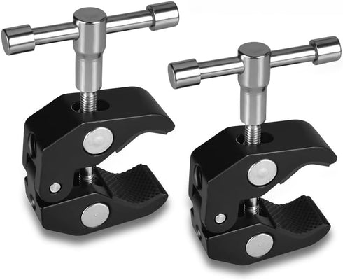 KAGYOKU Super Clamp - 2 Pack with 1/4 and 3/8 Thread Crab Clamps