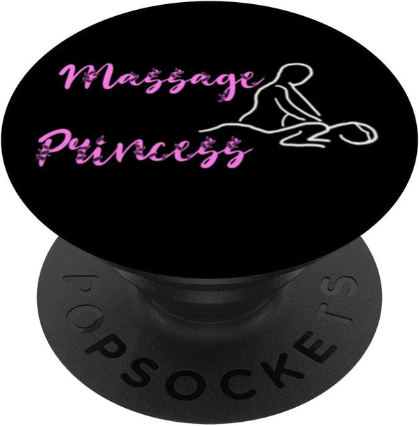 Massage Princess Masseuse Spa Therapist Relaxation Therapy PopSockets Swappable PopGrip
