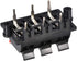uxcell 2 Row 6 Way Spring Speaker Terminal Clip - Push Release Connector Audio Cable Terminals Strip Block, Black Red