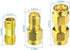 Superbat RF Coaxial SMA Male to SMA Female Bulkhead RG174 6.56ft Cable + 3pcs RF Coax SMA Adapter Kit for SDR Equipment