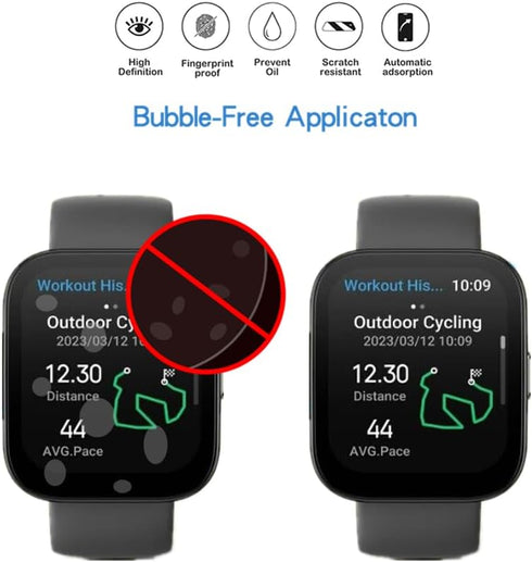 Compatible with Amazfit Bip 5 Screen Protector - HD Full Coverage TPU Protective Film for Bip 5 Smartwatch (6PCS)