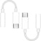 USB C to 3.5 mm Female Headphone Jack Adapter for Apple iPhone 15, iPad Pro, Google Pixel, Samsung Galaxy (White 2 Pack)
