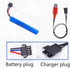 CBB 7.4V 600mAh 1450cell Li-ion Battery with SM-4P Plug and USB Charger for Gel Water Blaster Airsoft Guns