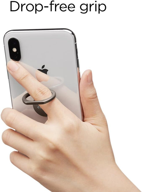 Spigen Style Ring 360 Cell Phone Ring/Grip/Stand for All Phones Compatible with Magnetic Car Mount