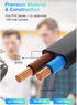 C&E 6 8 1-15P C7) 2 18AWG (5 Pack) Feet Figure Non-Polarized (NEMA to Prong Power Cord, Compatible with Printers, Smart