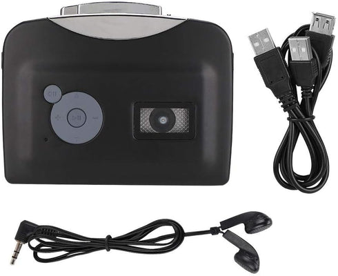 Tangxi Cassette MP3 Cassette Tape to Converter, USB to Digital Converter Player with Earphone, Compatible