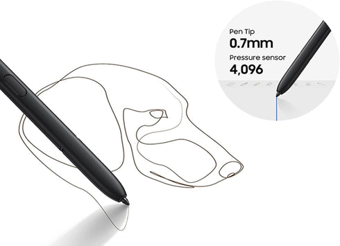 Galaxy S24 Ultra S Pen for Samsung Galaxy S24 Ultra 5G, Replacement Stylus Pen without Bluetooth Function (Dark Gray)