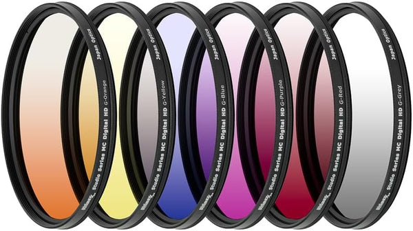 72MM Ultimaxx Professional Six Piece Gradual Color Filter Kit - Compatible with Canon, Nikon, Sony, Sigma, Olympus