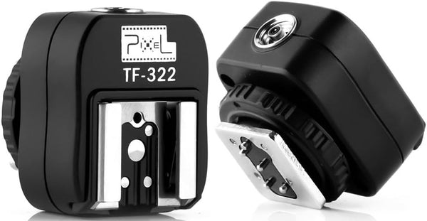 Pixel TF-322 Flash Hot Shoe Sync Adapter with Extra PC Sync Port