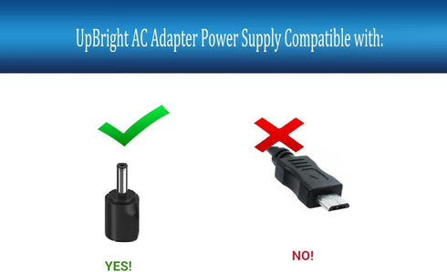 UpBright 4.2V AC/DC Adapter for Worx Zip Snip WX081L 3.6V 4V Cutter Power Supply Charger