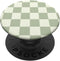 Classic Checkered Checkerboard Light Sage Green PopSockets Standard PopGrip