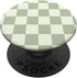 Classic Checkered Checkerboard Light Sage Green PopSockets Standard PopGrip