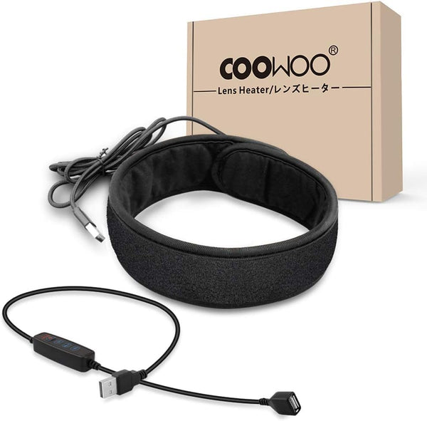 COOWOO USB Lens Heater Warmer Dew Heater Strip with Temperature Regulator for