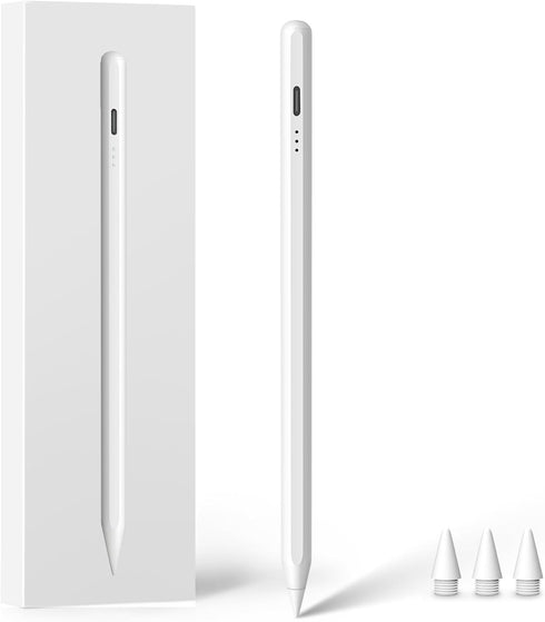 Stylus Pen for iPad 2018-2024 - 15 mins Fast Charge Apple Pencil with Palm Rejection and Tilt Sensitivity for iPad Pro,