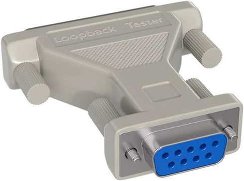 Cable Leader DB9 Female to DB25 Female Serial Loop Back Tester, Serial Loopback Adapter