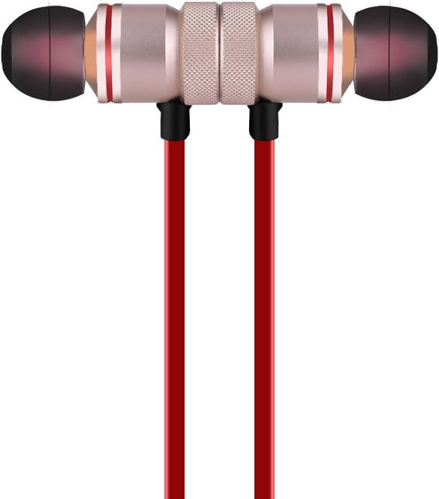 Yinhing Magnet Sports Earbuds Headphones for iPhone & Android - Golden, High-Quality Sound & Comfort.