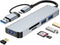 vienon 5 in 1 Aluminum USB-C Hub with Memory Card Reader and 3