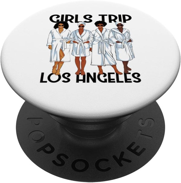 Girls Trip 2024 Los Angeles Spa Relax PopSockets Standard PopGrip for Black Melanin Women