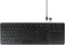 Vilros 2.4G Wireless & Wired Touch Keyboard with Built-in Touchpad, USB Wired + 2.4G Compatible with Raspberry Pi