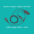 Y-Splitter Adapter Y-Training Cable with Mic Switch Compatible with Plantronics QD Headset for Training Purposes by daily headset