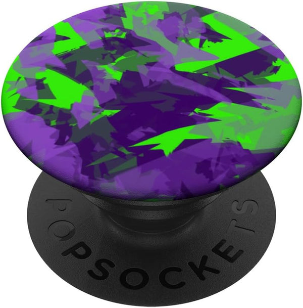 PopSockets Standard PopGrip: Cute Purple Blue Lime Green Art for Women and Girls