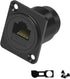 RJ45 Panel Mount Adapter, 8P8C Female-to-Female Connector, Compatible with CAT6A/CAT6/CAT5E/CAT5, Network Port Extender