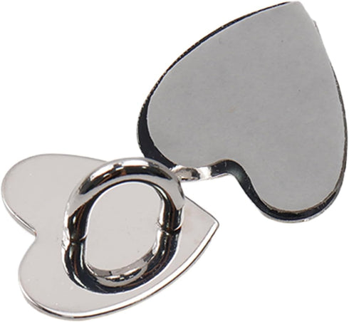 12Pcs Phone Charm Hook Adhesive Metal Finger Grip Hook, Cell Phone Ring Holder Stand for DIY Accessories (Silver)