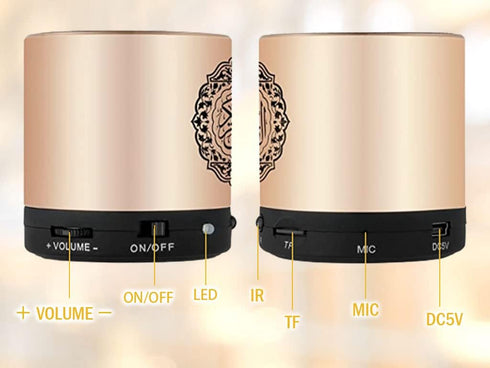 Ramadan Portable Digital Quran Speaker, Anlising MP3 Player with Remote Control, Quran Translator, USB Rechargeable,