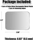 SALEX Set 4 3M 4 Pack. Replacement Metal Plates for Magnetic Car Mount, Wall, Phone Holder. Large Silver Iron Discs