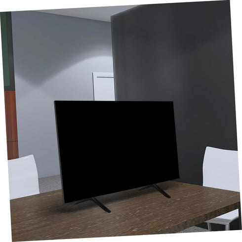 DECHOUS Sturdy Aluminum Low Profile TV Stand - Modern White Design for Living Room