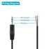 Fancasee 10 Pack 3.5mm Male Plug to Bare Wire TRS 3 Pole Stereo Audio Cable for Headphone Repair