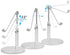 AICase Telescopic Adjustable iPad Holder, Universal Multi Angle Aluminum Stand Compatible with iPhone Smart Cell