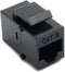 RiteAV Black Cat6 Ethernet Keystone Jack Coupler, Female to Female