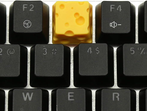 Cheese Keycaps Handmade Customized OEM R4 Resin Keycap for Cherry MX Gateron Switch Mechanical Keyboard Gift