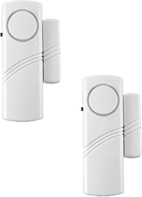 2 Pack Wireless Door Window Alarm, Magnetic Burglar Alert Sensor, Loud Door Alarms for Kids Safety, Home Security