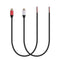 2 Packs RCA Audio Speaker Wire Adapter, Female Plug Jack Connector to Bare Wire Pigtail for Amplifier