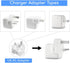 Replacement UK AC Adapter Wall Plug Duckhead, Universal Power Charger Travel Adapters for MacBook, iPhone, iPad (1)