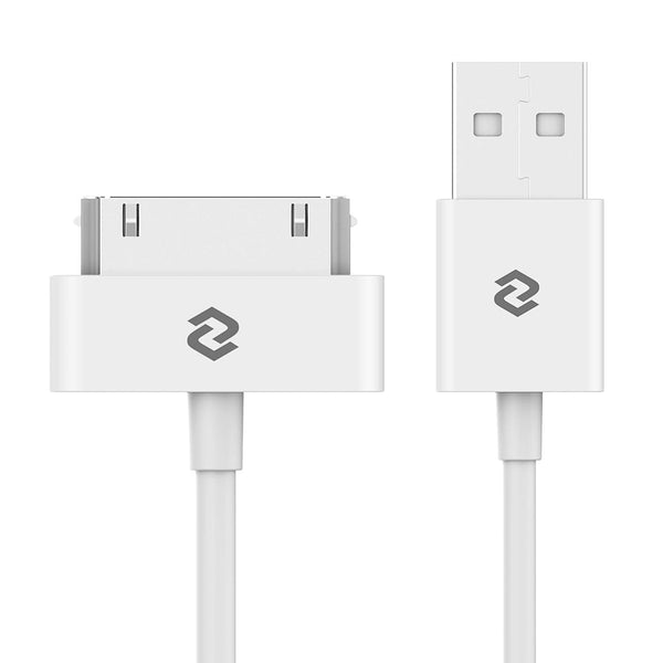 JETech 3.3 Feet USB Sync & Charging Cable for iPhone 4/4s, 3G/3GS, iPad 1/2/3, iPod (White) - Compatible & Reliable.