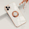 Omorro iPhone 11 Pro Case with Ring Kickstand, 360 Rotation, Shiny Rose Gold Edge, Compatible with Magnetic Car Mount