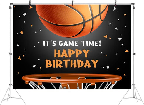 Ticuenicoa Basketball Themed Backdrop - 5x3ft Happy Birthday Party Decorations for Kids Game Time Photography