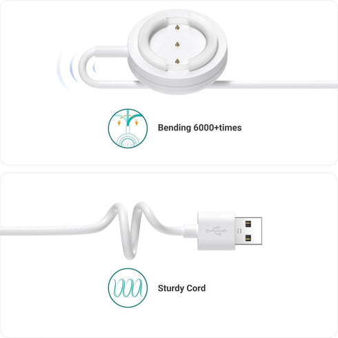 TUSITA Charger Cable Compatible with TOTWOO Bracelet, 2-Pack, 1M