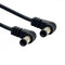 cablecc DC Power 5.5 x 2.1mm / 2.5mm Male to 5.5 2.1/2.5mm Male Plug Cable Right Angled 60cm