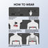 Magene H603 Chest Strap Heart Rate Monitor, ANT+ and Bluetooth Compatible, Fully Adjustable Strap for iPhone & Android