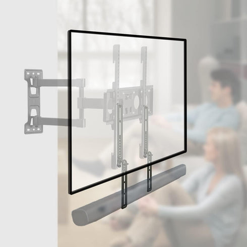 Universal Sound Bar TV Mount Bracket by XINLEI SBR301, Fits Most 23 to 65 Inch TVs, Up to 22 lbs