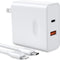 GOODaaa PD 20W Wall Charger with Cable, Dual Ports Fast Charging Power Adapter for All iPhone Series and Android Devices