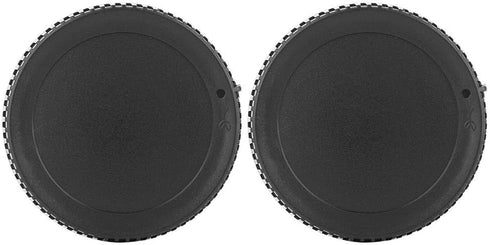 2Pcs Camera Lens Cover for Nikon Z6 Z7 Z50 and Z-Mount Camera - Black