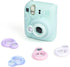 MUZIRI KINOKOO Close Up Lens for Fuji Instax Mini 12 Instant Camera with Self-Portrait Mirror - Blue Selfie Lens