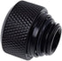 Alphacool 17262 Eiszapfen 13mm HardTube Compression Fitting - G1/4 Knurled Deep Black Water Cooling Fittings